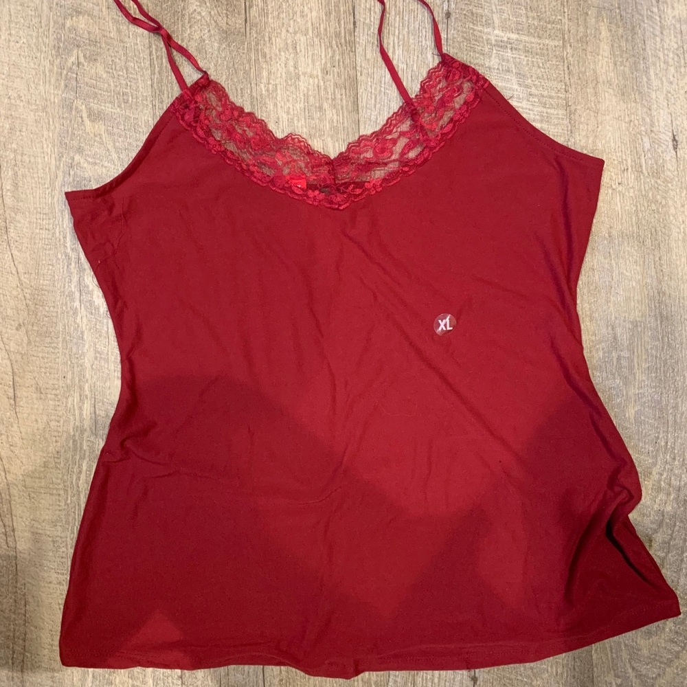 maroon cami. XL